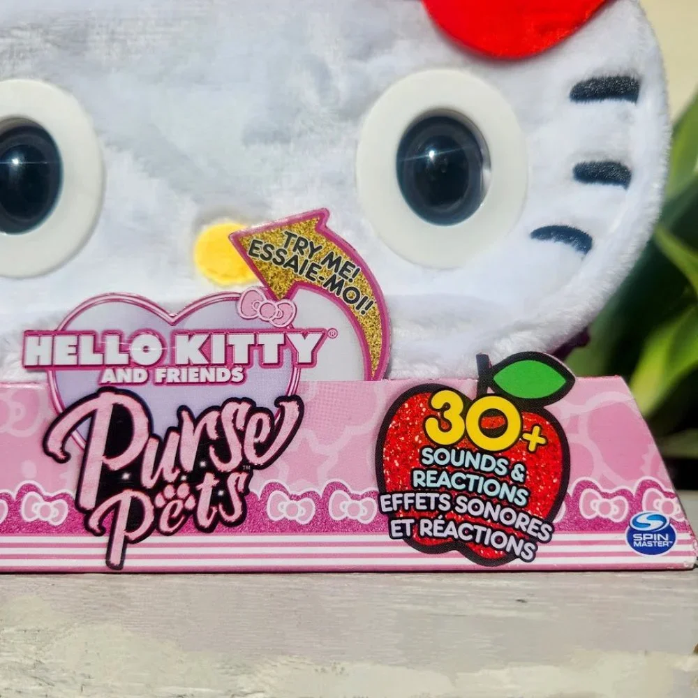 NEW Hello Kitty Purse Pets w/ 30 Sounds Blinking Eyes Crossbody Bag EASTER GIFT